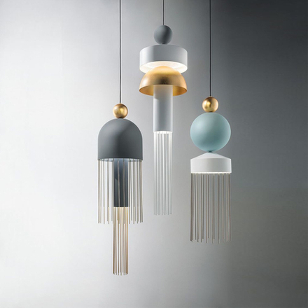 Pendant design lamp Nappe by Masiero (C)