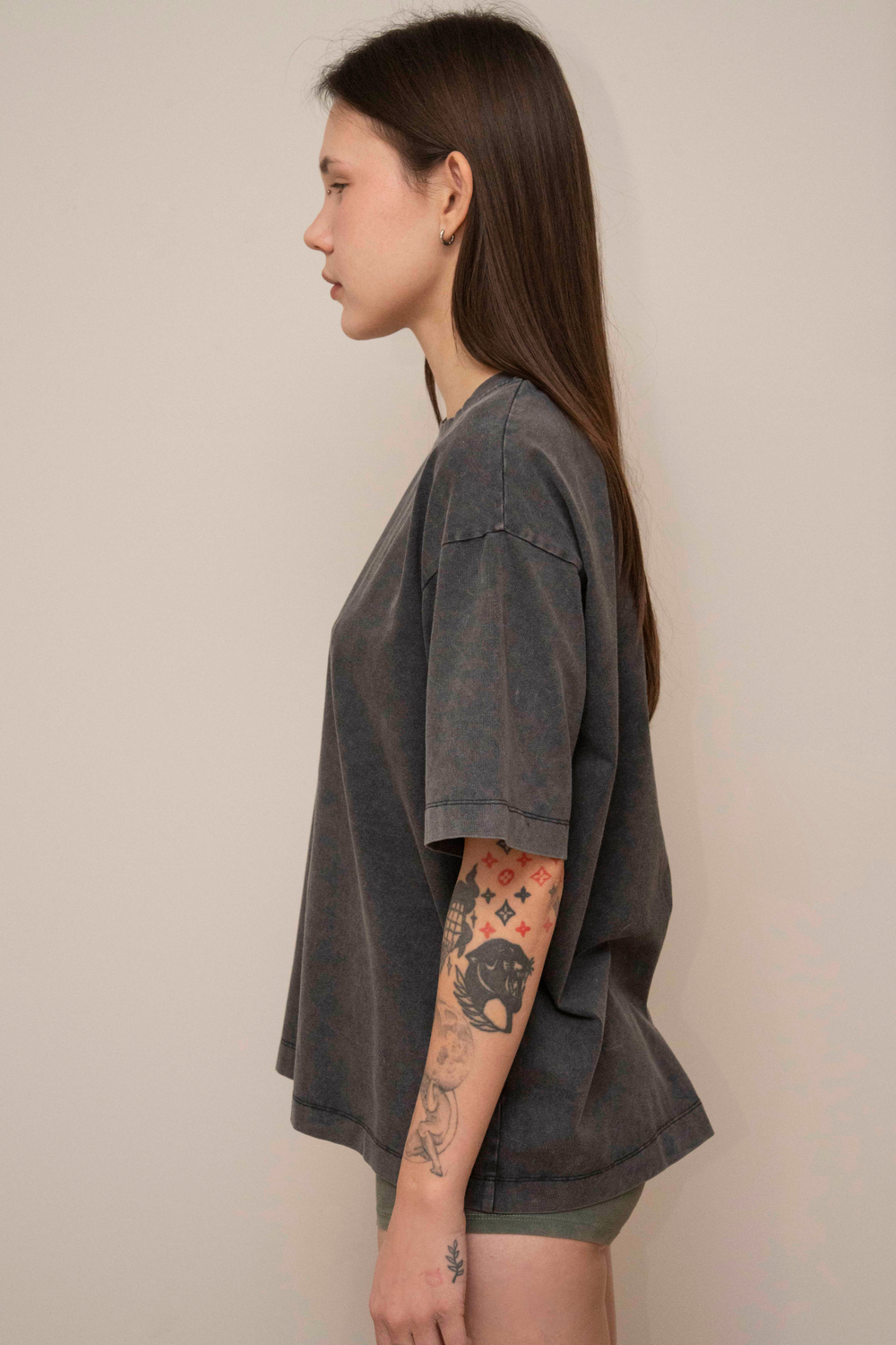 Оверсайз футболка из вареного трикотажа | Лимитированная коллекция