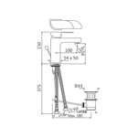 Смеситель для раковины Jaquar Alive ALI-CHR-85051B