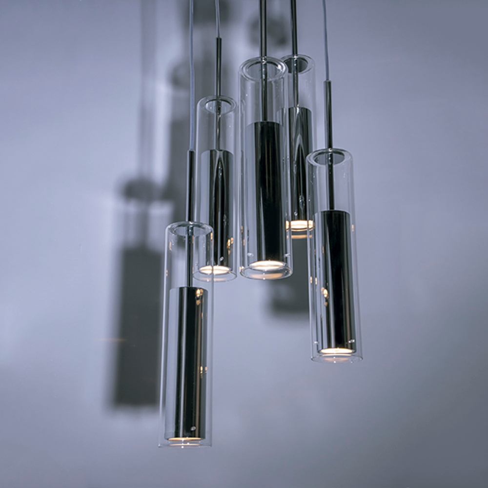 756054 Люстра CILINO 5х40W GU10 ХРОМ