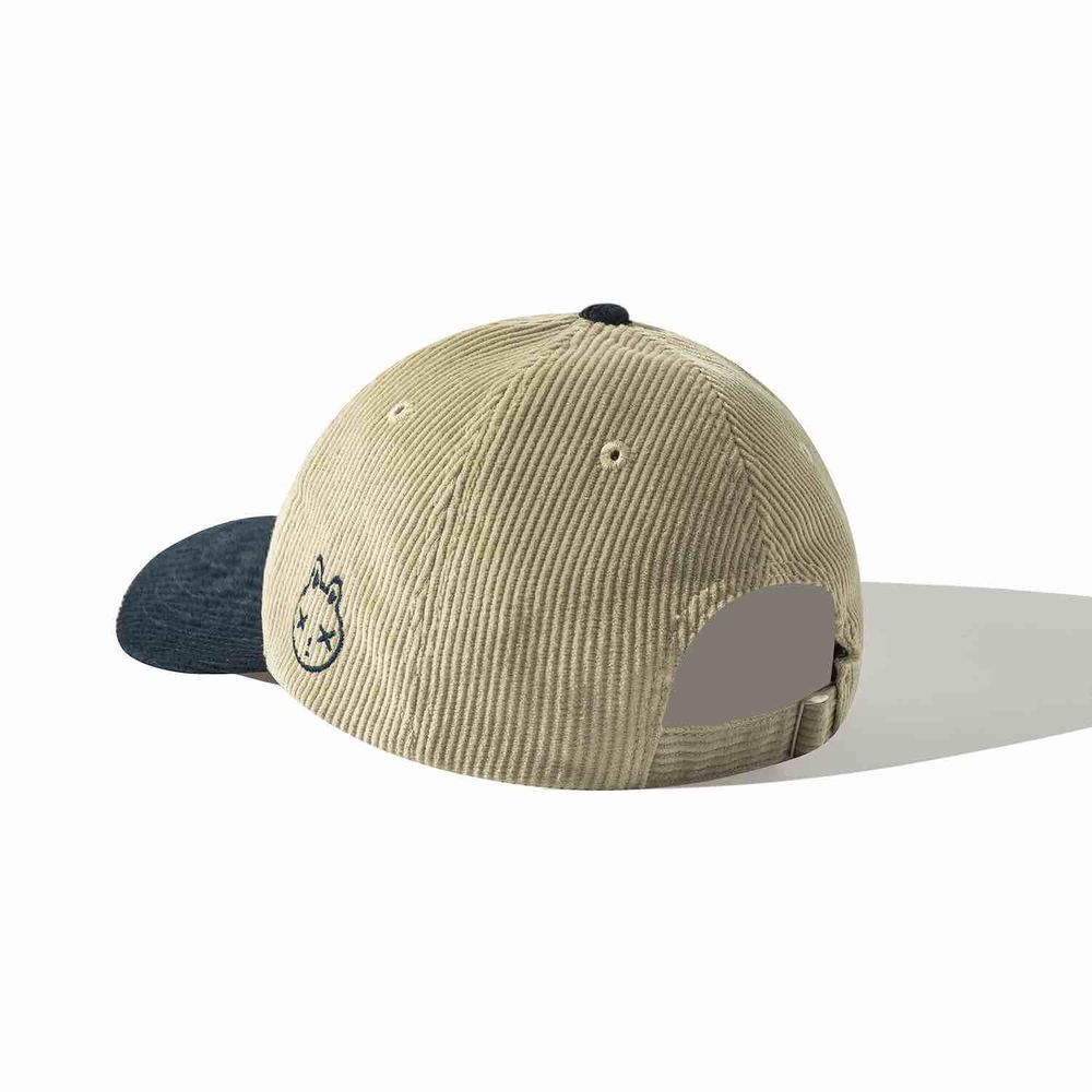 Кепка Ymkashix Velvet Graffiti logo темно-синяя/песочная