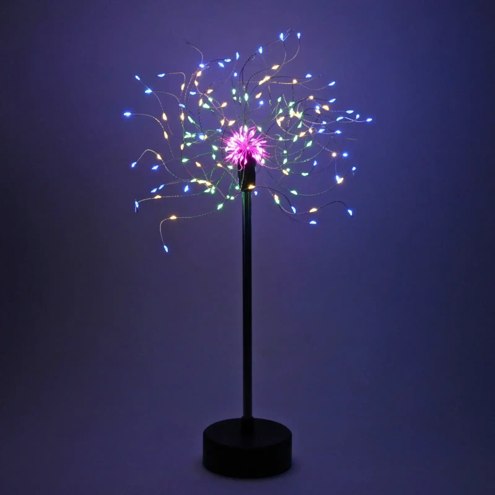 Фигура световая «Искра» 49 см с пультом, 200 ламп LED, 8 режимов на батарейках + USB питание, Мультицвет