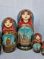 Матрешка "Санкт-Петербург" 7 мест