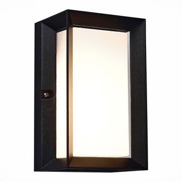 Светильник уличный настенный 6W 3000K SL077.411.01 чёрный/белый Cubista ST-Luce