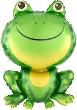 Шар (33""/84 см) Фигура, Лягушка, Зеленый, 1 шт. Б210