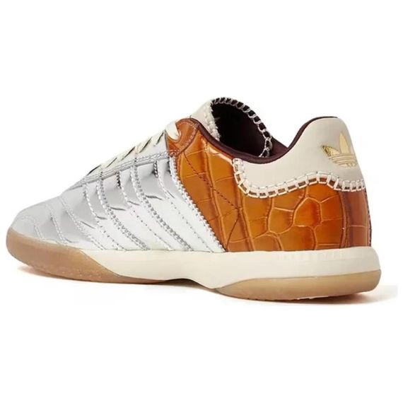 adidas originals SAMBA MN Кроссовки для скейтбординга Низкие Топы Серебристо-Коричневые Унисекс