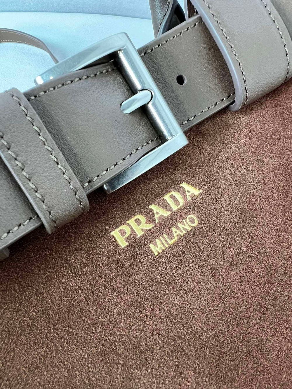 Prada Buckle Bag With Belt 32 cm