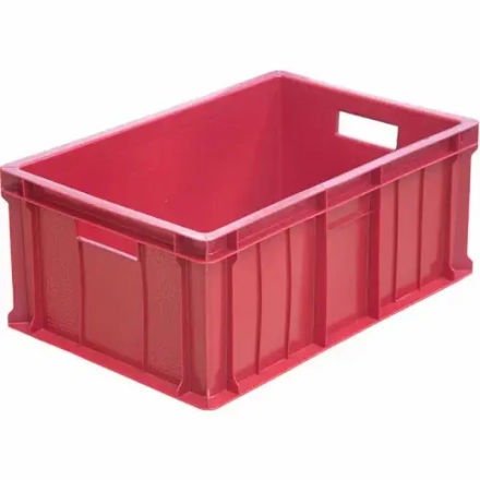 Ящик п/э 600х400х250 2,2кг. сплошной цв. красный