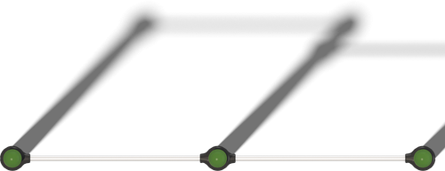 Перекладина разноуровневая высокая (паттерн Papercut)