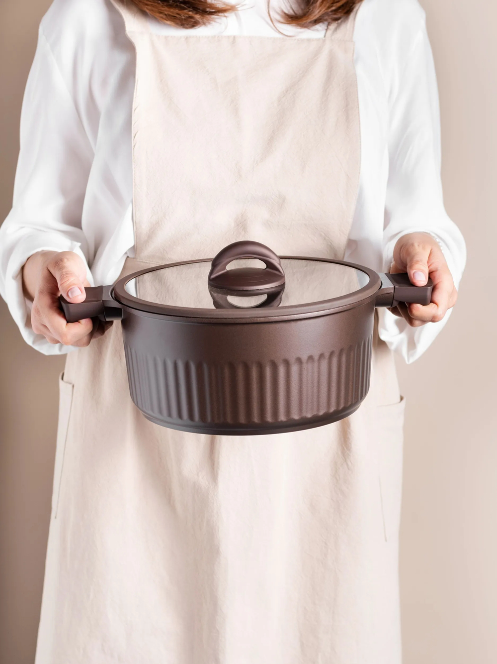 Кастрюля KUKMARA АП Stella (mokko) 4,2л со стеклянной крышкой. арт. ксм42а