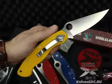 Складной нож Steelclaw Боец-3, желтая рукоять  G10 - сталь D2