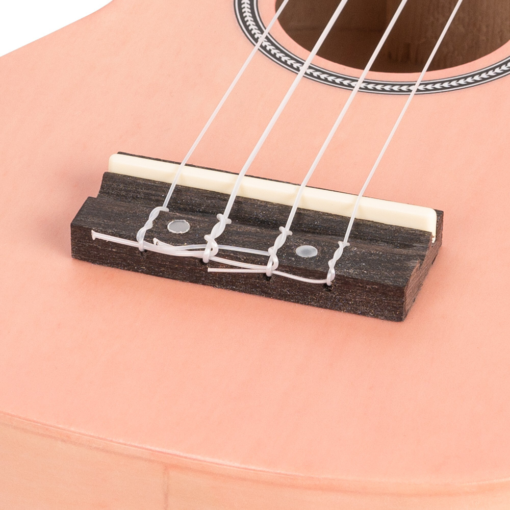 CASCHA HH 3968 Soprano Ukulele Pink (чехол и 3 медиатора в комплекте)