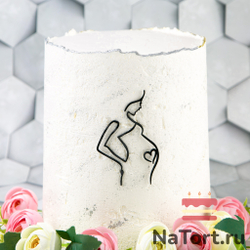 Украшение для торта «Силуэт женское счастье»