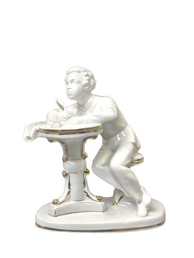 Фарфоровая статуэтка "Юный Пушкин" ЛФЗ