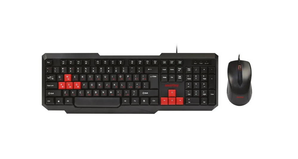 Клавиатура+мышь Smartbuy SBC-230346-KR ONE (проводной набор)