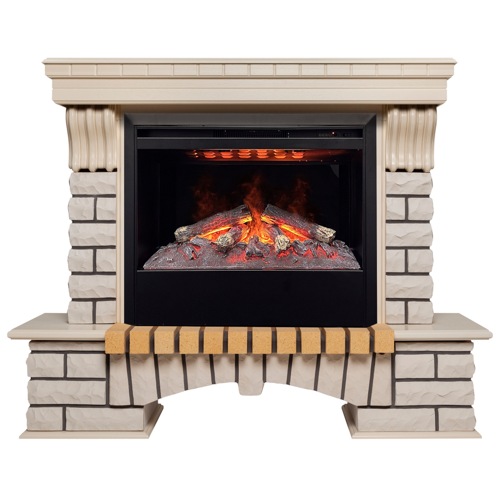 Каминокомплект Real Flame Country 26 WT с очагом 3D Helios 26 SBG