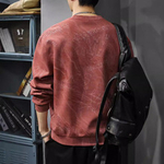 Толстовка вареная с облаками, мужские красивые топы с длинными рукавами в американском стиле, весенне-осенние