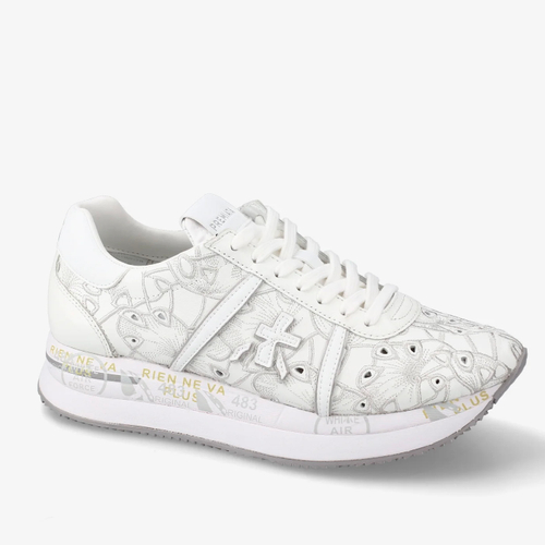 Кожаные кроссовки Premiata Conny 7364 с перфорацией