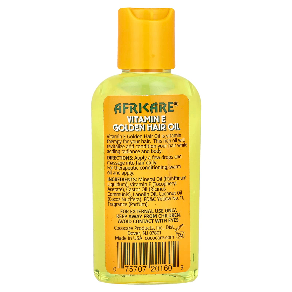 Cococare, Africare®, масло для волос с витамином Е, Golden Hair, 60 мл (2 жидк. унции)