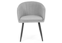 Стул на металлокаркасе Валета серый / черный