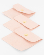 Универсальный мешочек плоский с кнопкой 80×80 мм искусственная замша