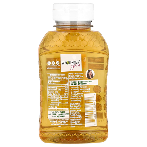 Wholesome Yum, Заменитель меда без сахара, халапеньо, 312 г (11 унций)