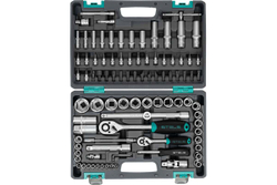 Набор инструментов 1/2",1/4", CrV пласт.кейс 94пре