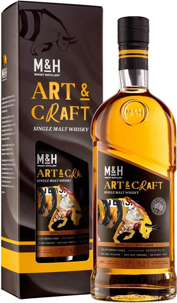 Виски M&amp;H Art &amp; Craft Doppelbock Beer Casks, 0,7 л.