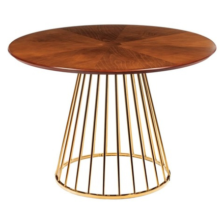 Стол Liverpool 110см, золотистые ножки