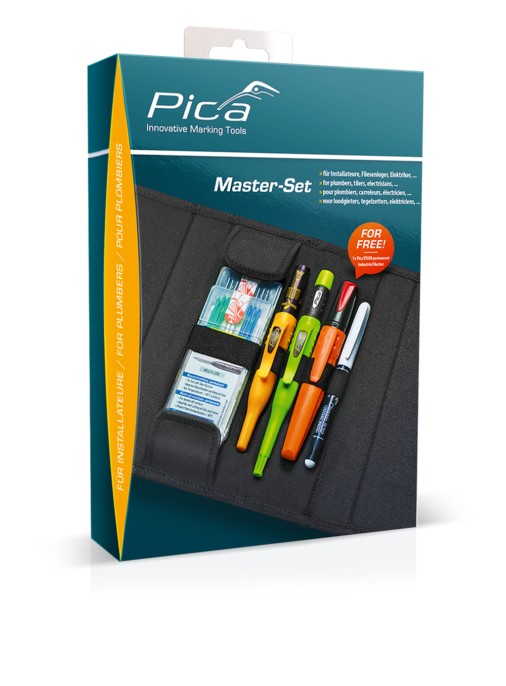 PICA-MARKER 55020 Набор карандашей и маркеров в чехле "Plumber master-set"