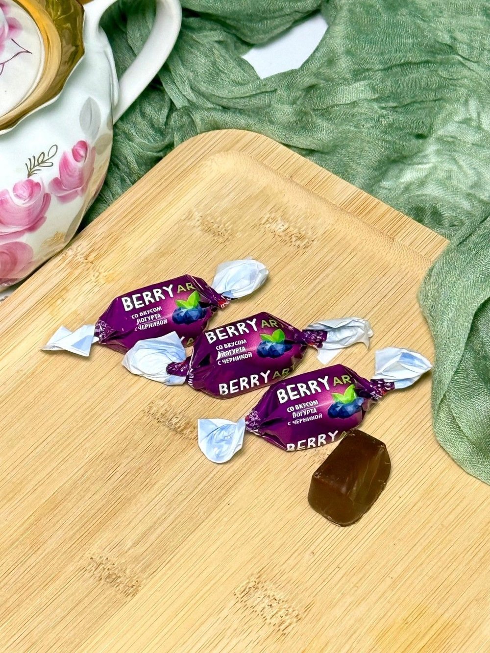 Конфеты глазированные Ассорти к чаю 500гр.