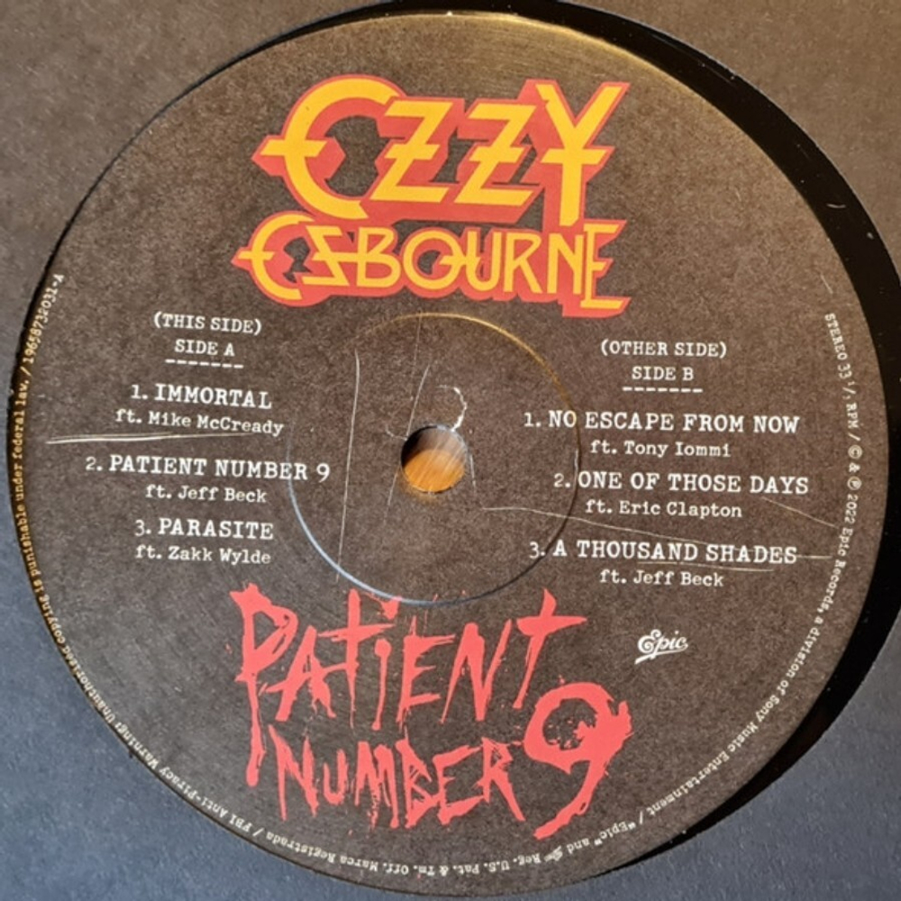Ozzy Osbourne / Patient Number 9 (Alternate Cover)(2LP)