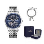 STARKING Automatic Mechanical Movement Stainless Steel Watchband Watch Unisex White Dial Waterproof