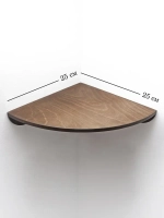 Комплект угловых полок. 2 штуки 25*25 см