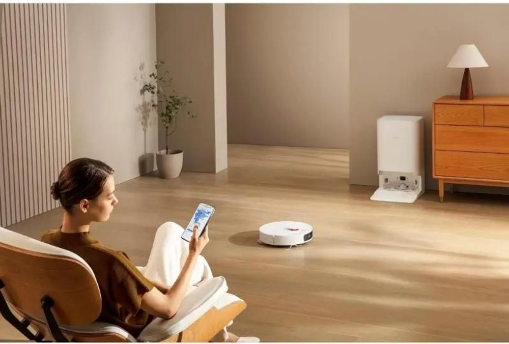 Робот-пылесос Xiaomi Robot Vacuum X20+ EU, 75Вт, белый/белый [bhr8124eu]
