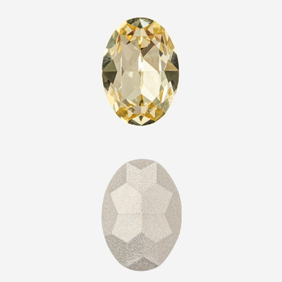 ко18-l Кристалл овал 18*13мм, lemonade