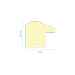 Рамка МДФ, OfficeSpace, №1, красное дерево, пластик, 21х30 см