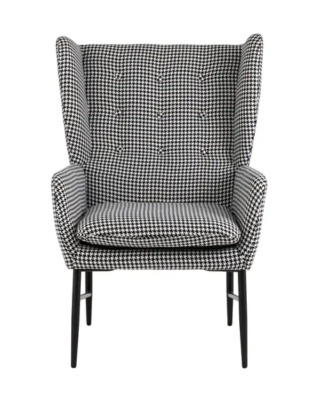 Кресло Maden гусиная лапка черно-белый