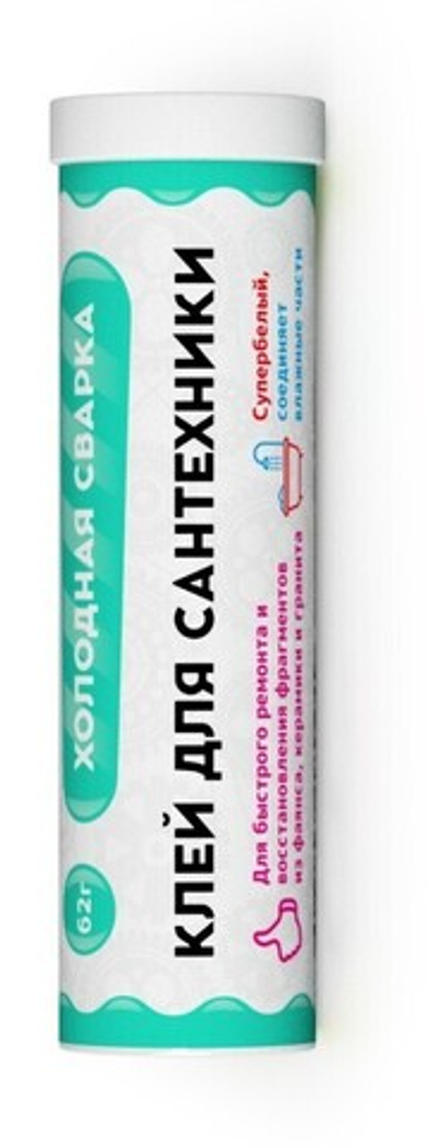 Клей Холодная сварка Ремтека Титан д/сантехники белая 62гр РМ-0104