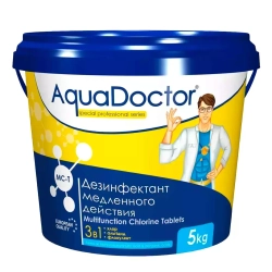 AquaDoctor MC-T - Таблетки для бассейна хлорные 3 в 1 - по 200гр - 5кг