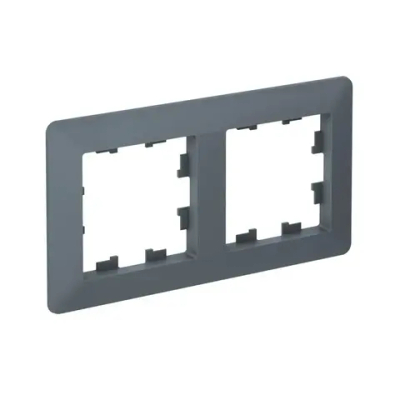 ATLASDESIGN AIR 2-постовая РАМКА, ГРИФЕЛЬ/дымчатый черный