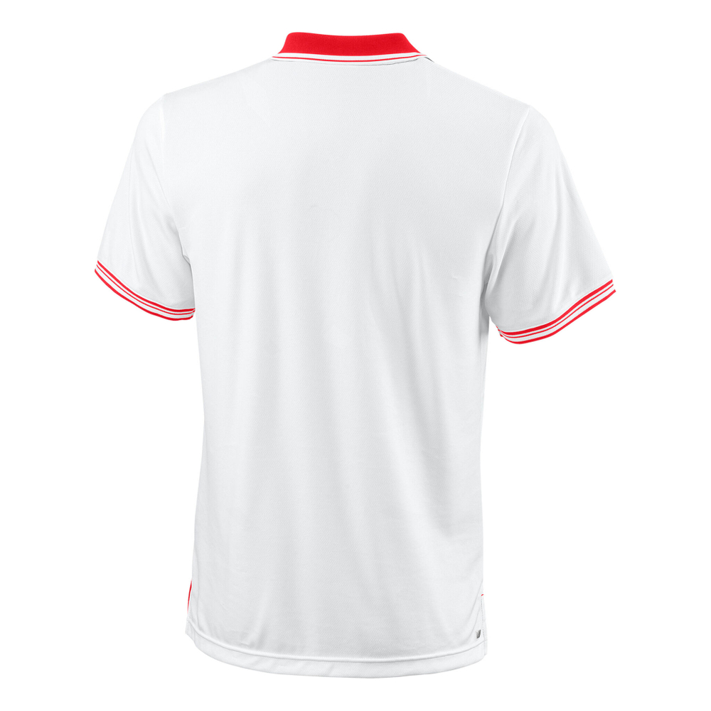 Мужское теннисное поло Wilson Polo Men - Red, White