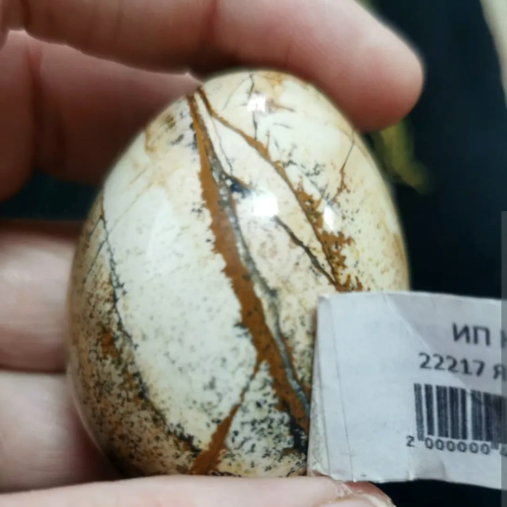 Яйцо 51мм яшма аушкульская 104гр.