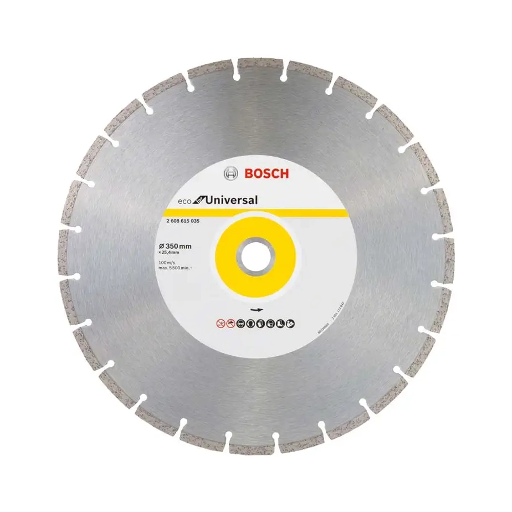 Алмазный отрезной круг 350х25,4 мм ECO for Universal BOSCH 2608615035