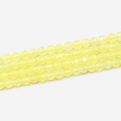 ш3-90 Кошачий глаз (имит.) лимонный 3мм, нить 36см