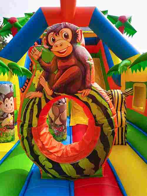 Коммерческий надувной батут «Приключение в мире животных 2», 8*4*5 м.