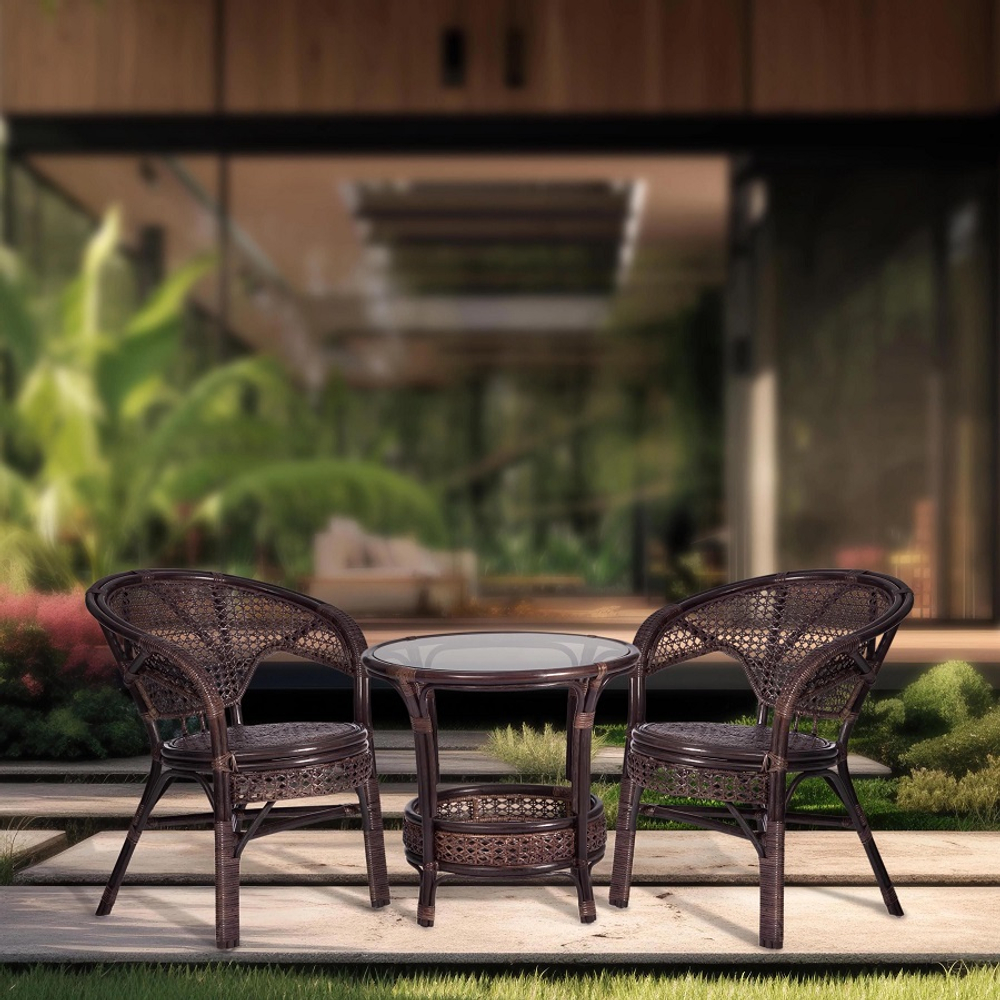 Кресло "PELANGI", без подушки, ротанг, walnut (грецкий орех)