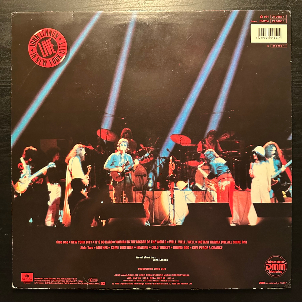 John Lennon - Live In New York City (Европа 1986г.)