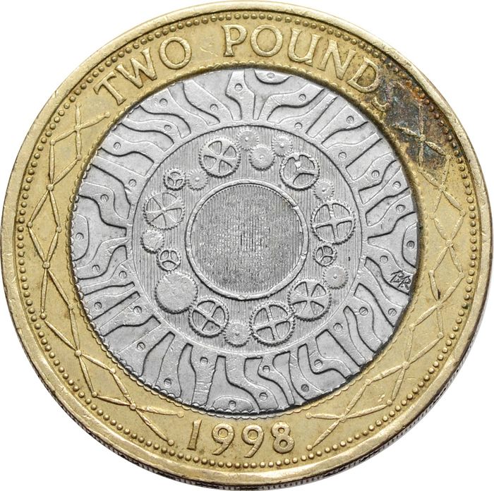 2 фунта 1998 Великобритания