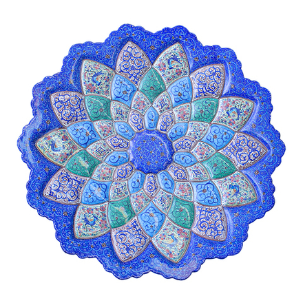 Тарелка минакари ручной работы из Исфахана 270320263 Иран